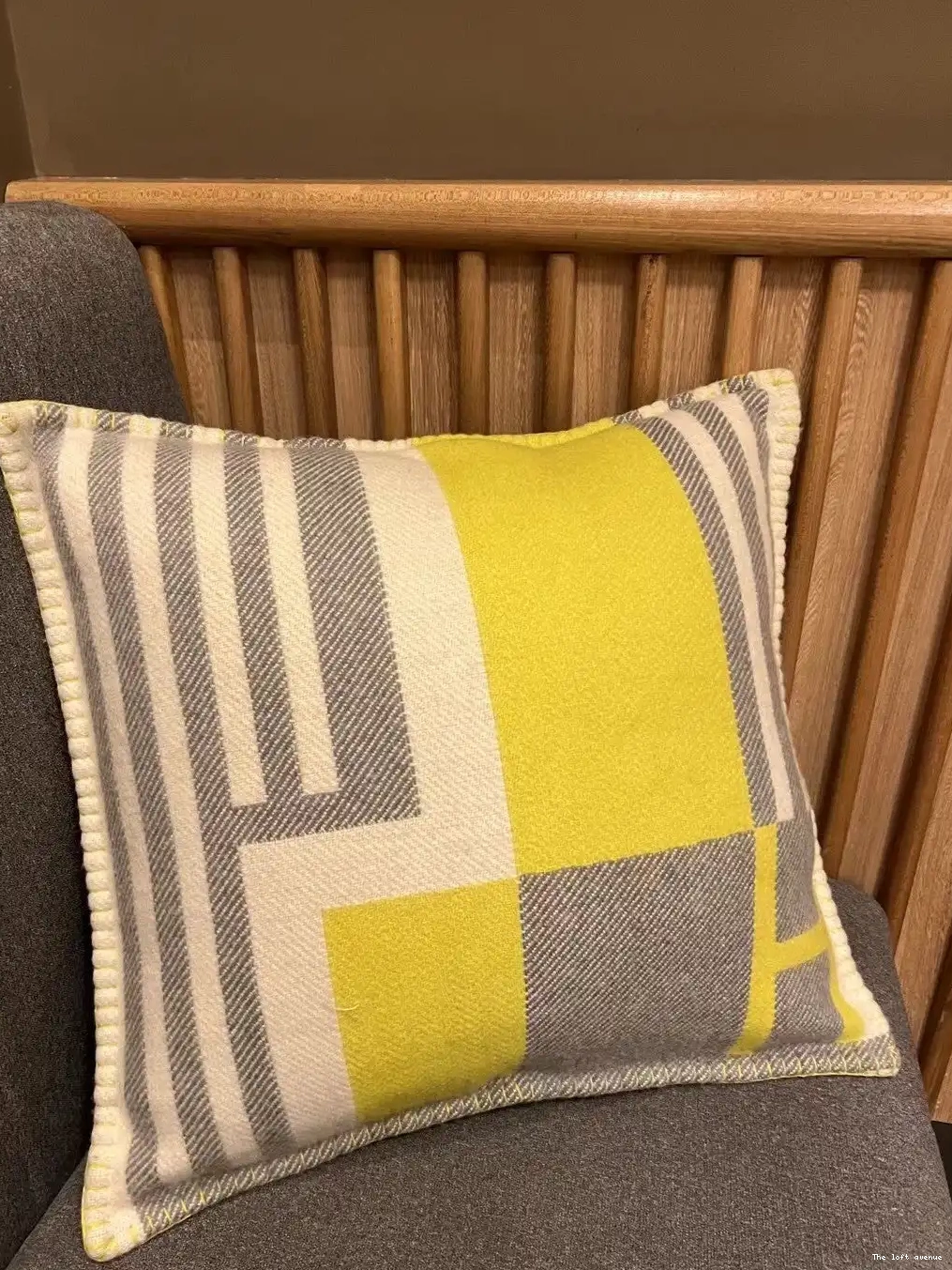 ITHAQUE THROW PILLOW HERMES WOOL 0504